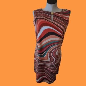 Tahari Groovy 60s Vibe Tunic Dress 14